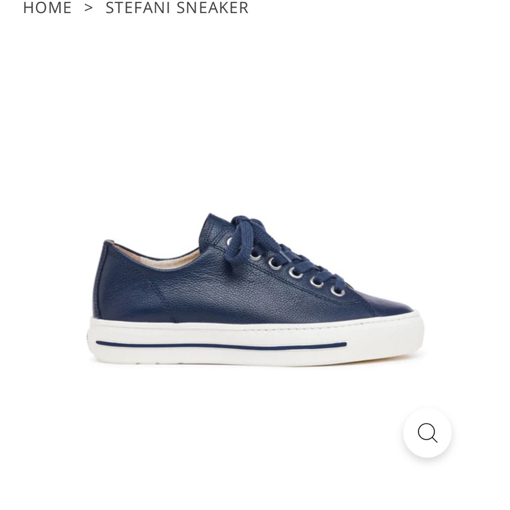 Paul Green Stephanie Navy Leather Sneakers